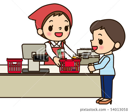 超市店員cashier_accounting 超市店員cashier_accounting 54013058