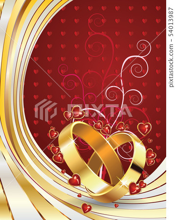 Wedding rings and floral Wedding rings and floral 54013987