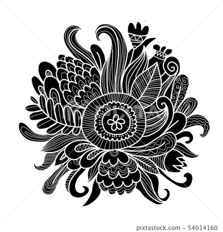 Floral bouquet, sketch for your design 54014160