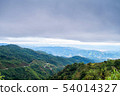 Mountain with sky scenery between the way 54014327