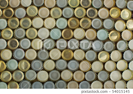 Metal Caps From Different Beer Bottles of Popular Metal Caps From Different Beer Bottles of Popular 54015145