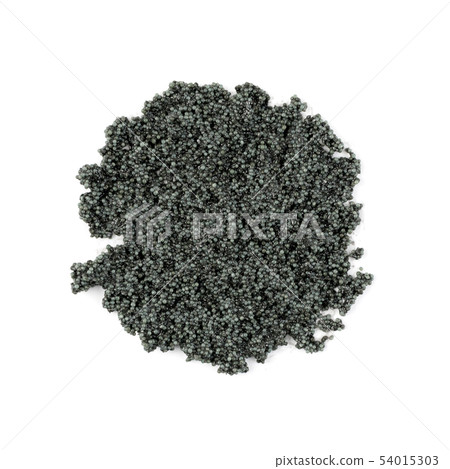Small Black Caviar Isolated on White Background Small Black Caviar Isolated on White Background 54015303