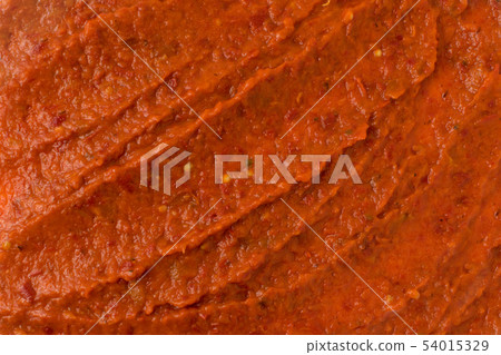 Ajvar or Pindjur Orange Vegetable Spread made from 54015329