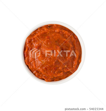 Ajvar or Pindjur Orange Vegetable Spread made from 54015344