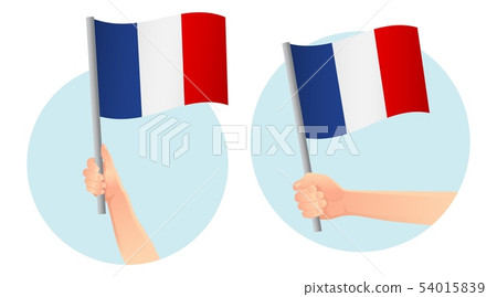 France flag in hand icon France flag in hand icon 54015839