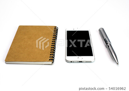 Smartphone, notepad and pen 54016962