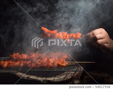 Grilled chicken skin 54017356