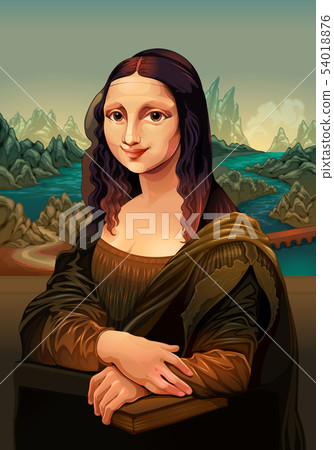 Interpretation of Mona Lisa, by Leonardo da Vinci Interpretation of Mona Lisa, by Leonardo da Vinci 54018876