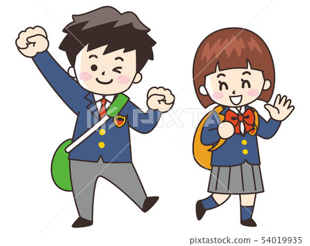 Junior and senior high school students who go to school 54019935