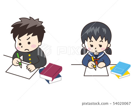 初中和高中學生學習 54020067