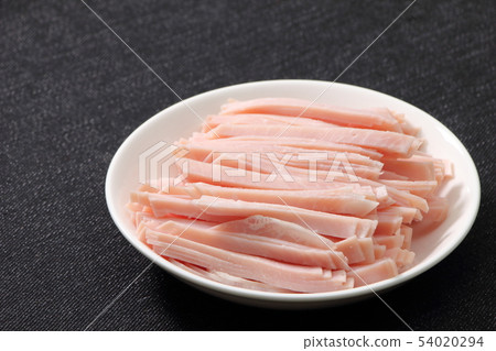 切碎的火腿。 54020294