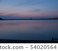 Lake at sunset 54020564
