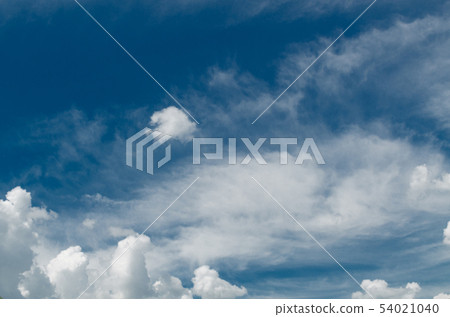 Incredibly wonderful lush cumulus clouds against a 54021040