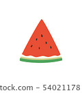 Cut watermelon triangle 54021178