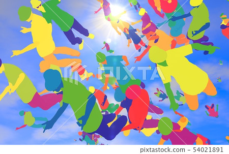 Colorful people Colorful people 54021891