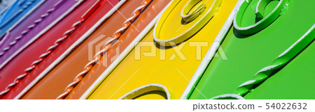 Metal texture of a piece of colored wall with a Metal texture of a piece of colored wall with a 54022632