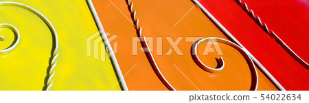 Metal texture of a piece of colored wall with a Metal texture of a piece of colored wall with a 54022634