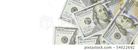 Dollar bills. American money isolated on white 54022692