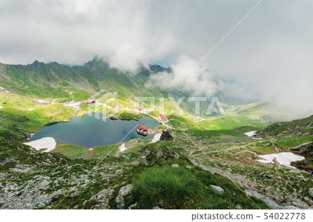 lake balea in dramatic weather lake balea in dramatic weather 54022778