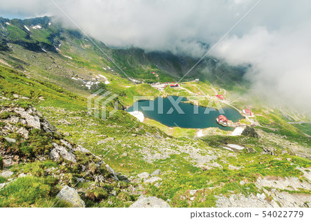 lake balea in dramatic weather lake balea in dramatic weather 54022779