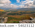 Autumn landscape of mountains and forest 54023112