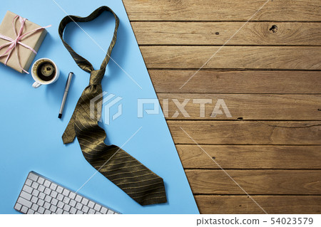 Happy fathers day concept accessories background 54023579