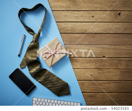 Happy fathers day concept accessories background 54023583
