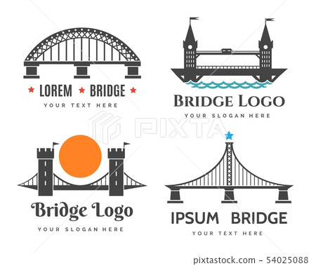Bridges logo set Bridges logo set 54025088