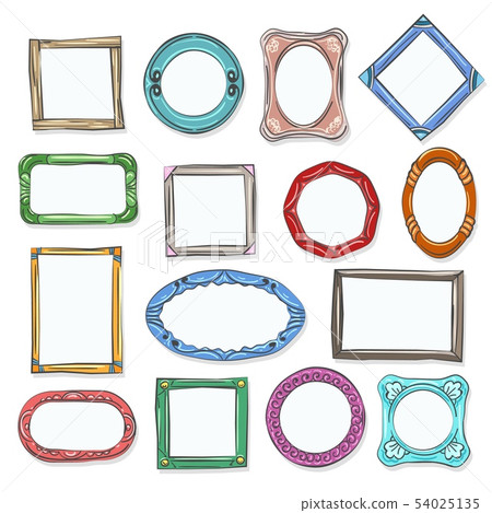 Circle cartoon photo shapes Circle cartoon photo shapes 54025135