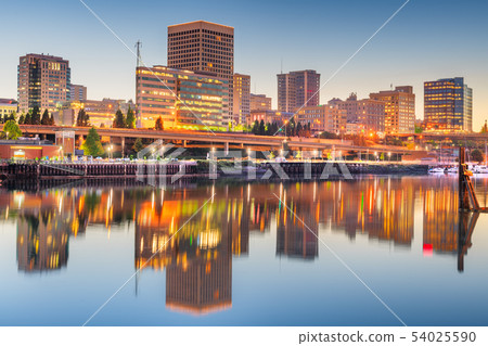 Tacoma, Washington, USA downtown skyline Tacoma, Washington, USA downtown skyline 54025590