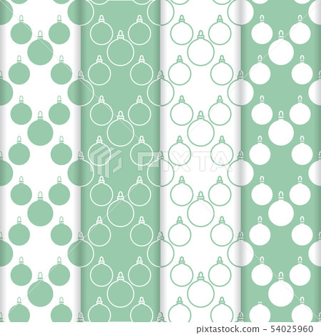 4 Christmas, New Year 2019 seamless pattern 54025960