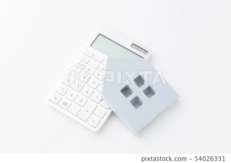 Calculator and house Calculator and house 54026331