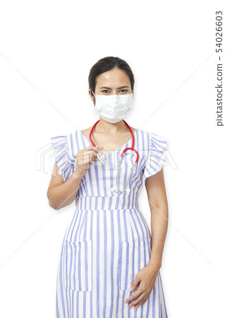 Female Doctor wearing mask 54026603