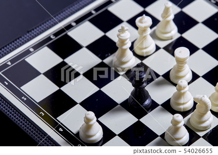 Chess board and chess figures 54026655