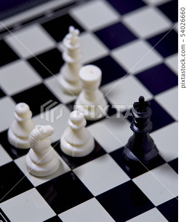 Chess board and chess figures 54026660