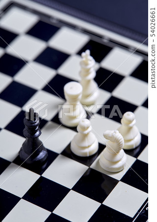 Chess board and chess figures 54026661