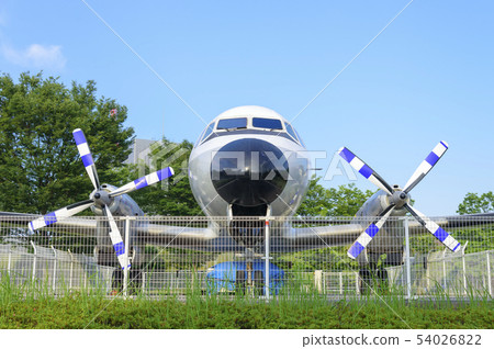 YS-11A-500R medium-sized transport aircraft in front of Air Park Station (Tokorozawa City, Saitama Prefecture) 54026822