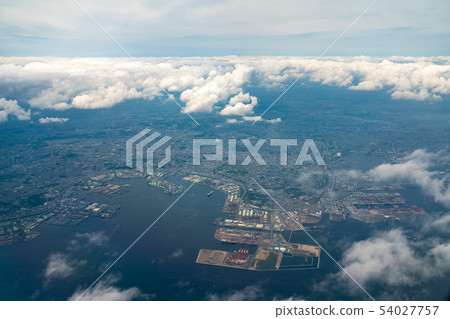 東京灣航空攝影橫濱(東京,神奈川) 東京灣航空攝影橫濱(東京,神奈川) 54027757