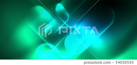 Blue neon round shapes techno background Blue neon round shapes techno background 54030593