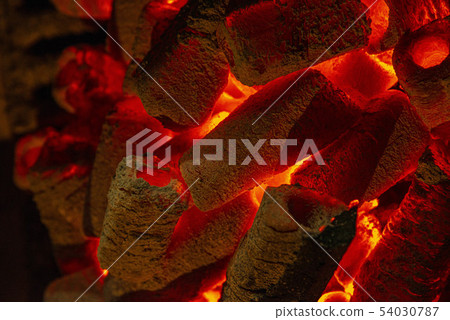 Charcoal fire 54030787