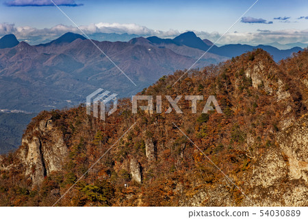 Mt. Haruna and Mt. Haruna seen from Mt. Mt. Haruna and Mt. Haruna seen from Mt. 54030889