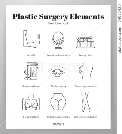 Plastic surgery elements Line pack Plastic surgery elements Line pack 54031429