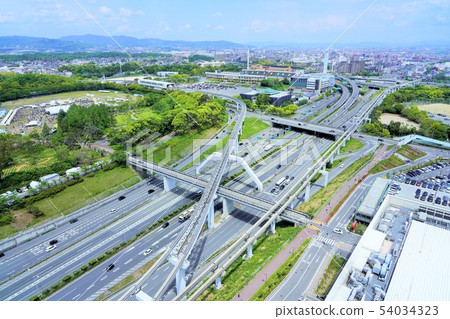 Landscape of the big city suburbs 54034323