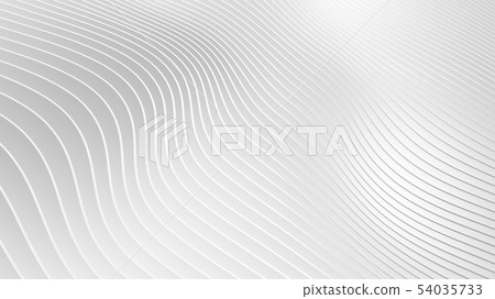 Minimalist abstract dynamic white wave pattern Minimalist abstract dynamic white wave pattern 54035733