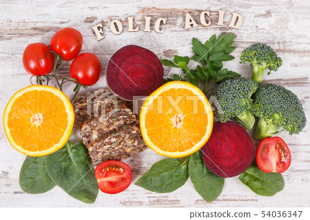 Inscription folic acid with different ingredients 54036347