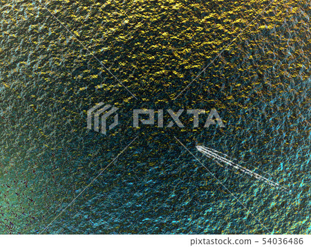 Wake and Sea Glittering Scenery-Overview 10 54036486