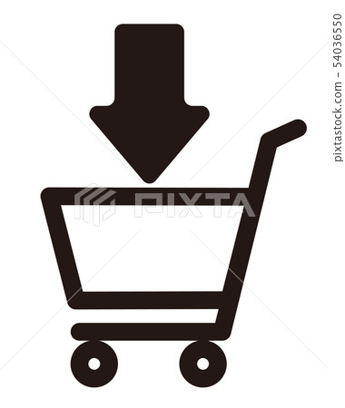 Shopping cart mark illustration 54036550