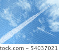 Sparkling scenery of contrails, wakes, and ocean 2-Overview CG-12 54037021