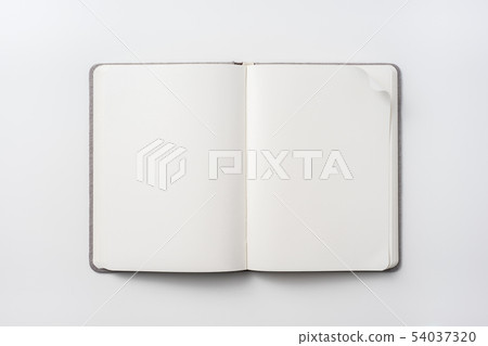 fabric hardcover notebook isolated on white 54037320