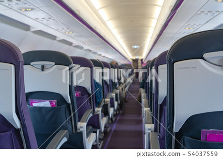 飛機座艙經濟艙 飛機座艙經濟艙 54037559